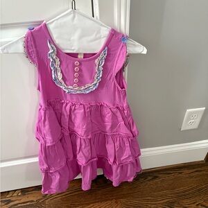 Matilda Jane Vibrant Pink Layered Dress - Size 10